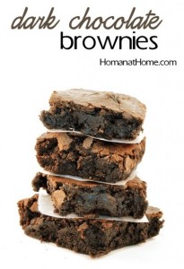 The Homans' Dark Chocolate Brownies Template on Sahar's Blog