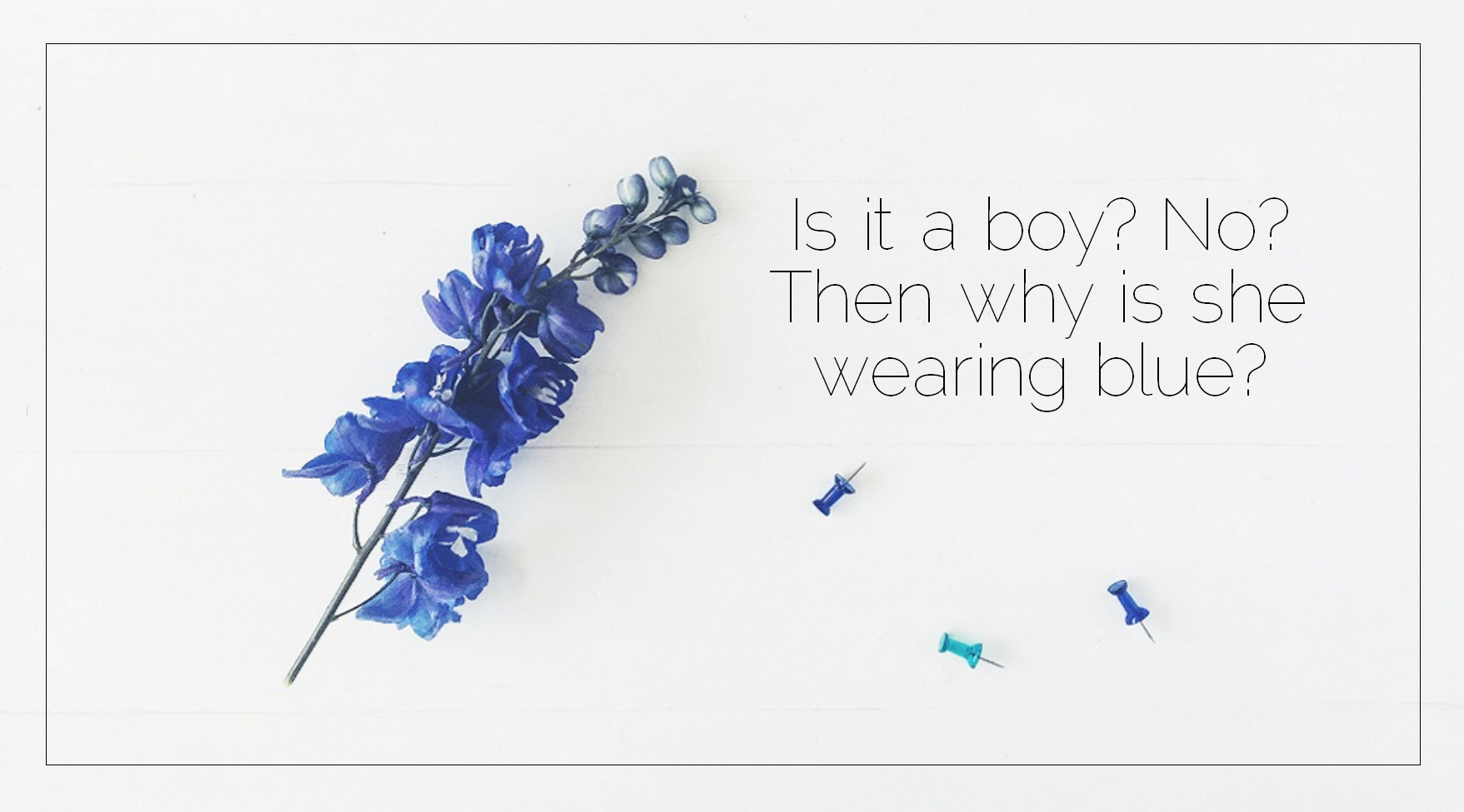 Sahar's Blog 2017 01 27 Is it a boy No Then why is she wearing blue