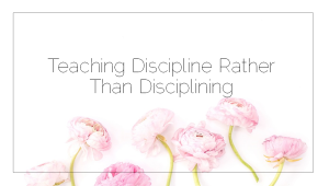 Sahar's Blog 2017 03 03 Disciplining versus Teaching Discipline Retake of post dated 2008 09 17